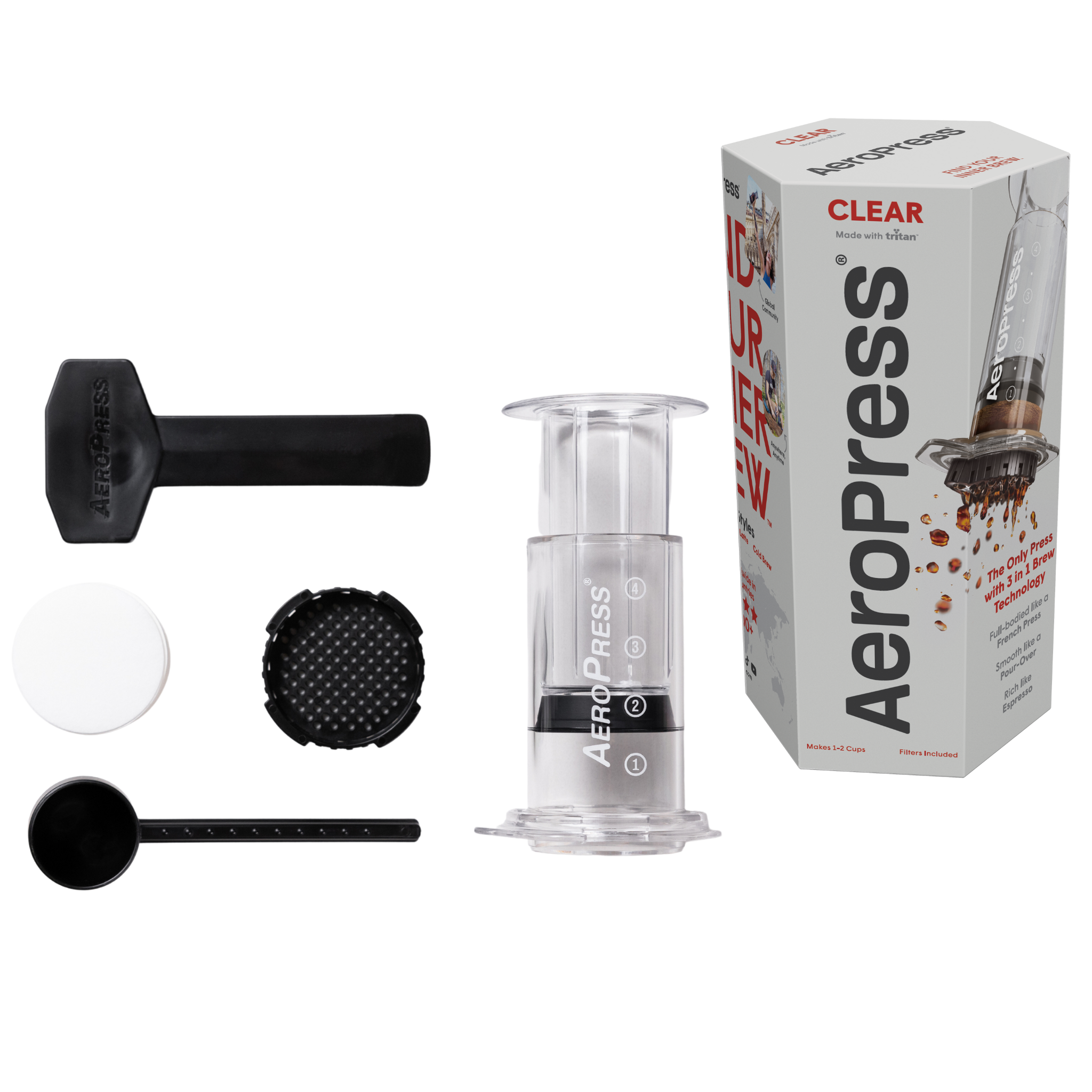 Aeropress CLEAR - Coffee & Espresso Maker