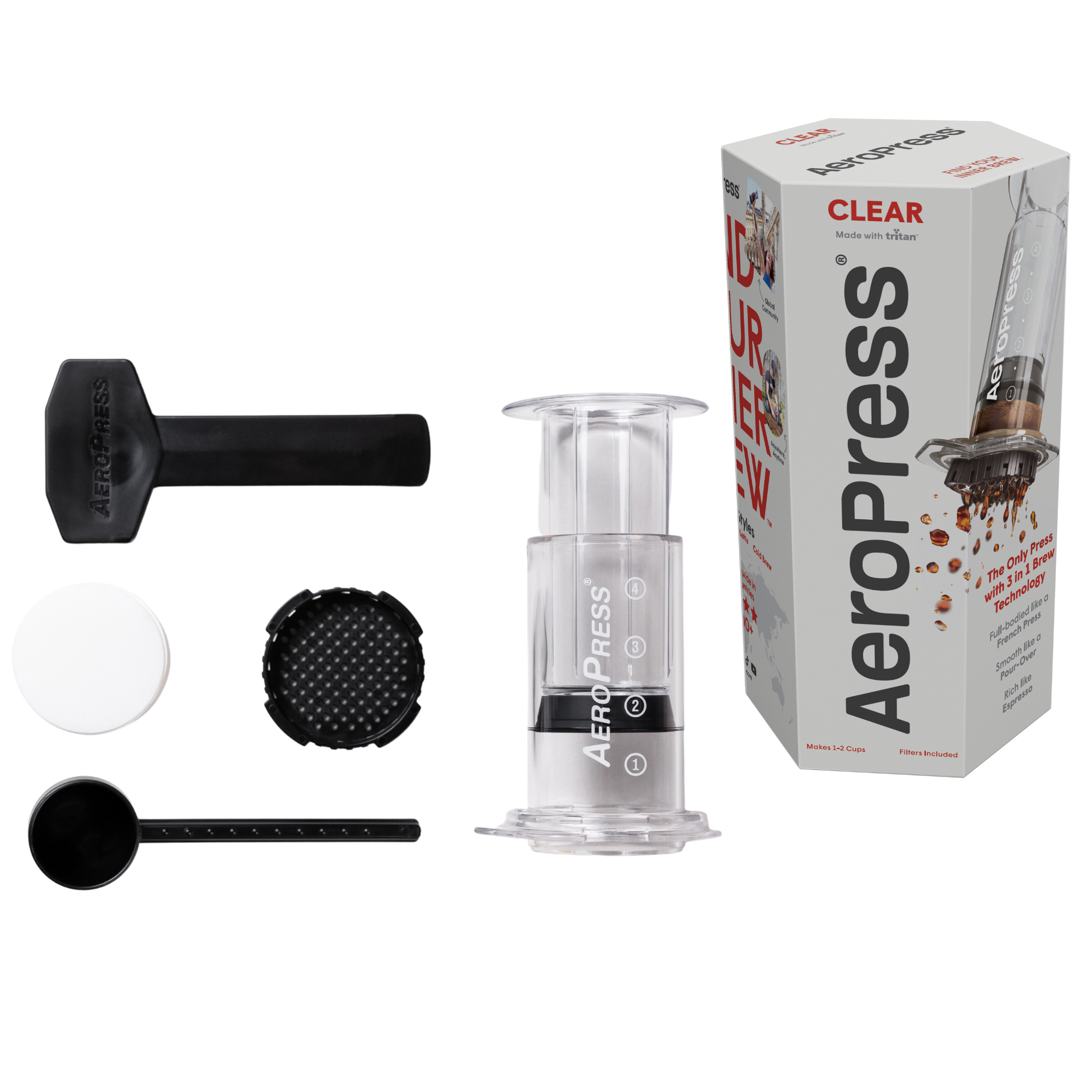 Aeropress CLEAR - Coffee & Espresso Brewer