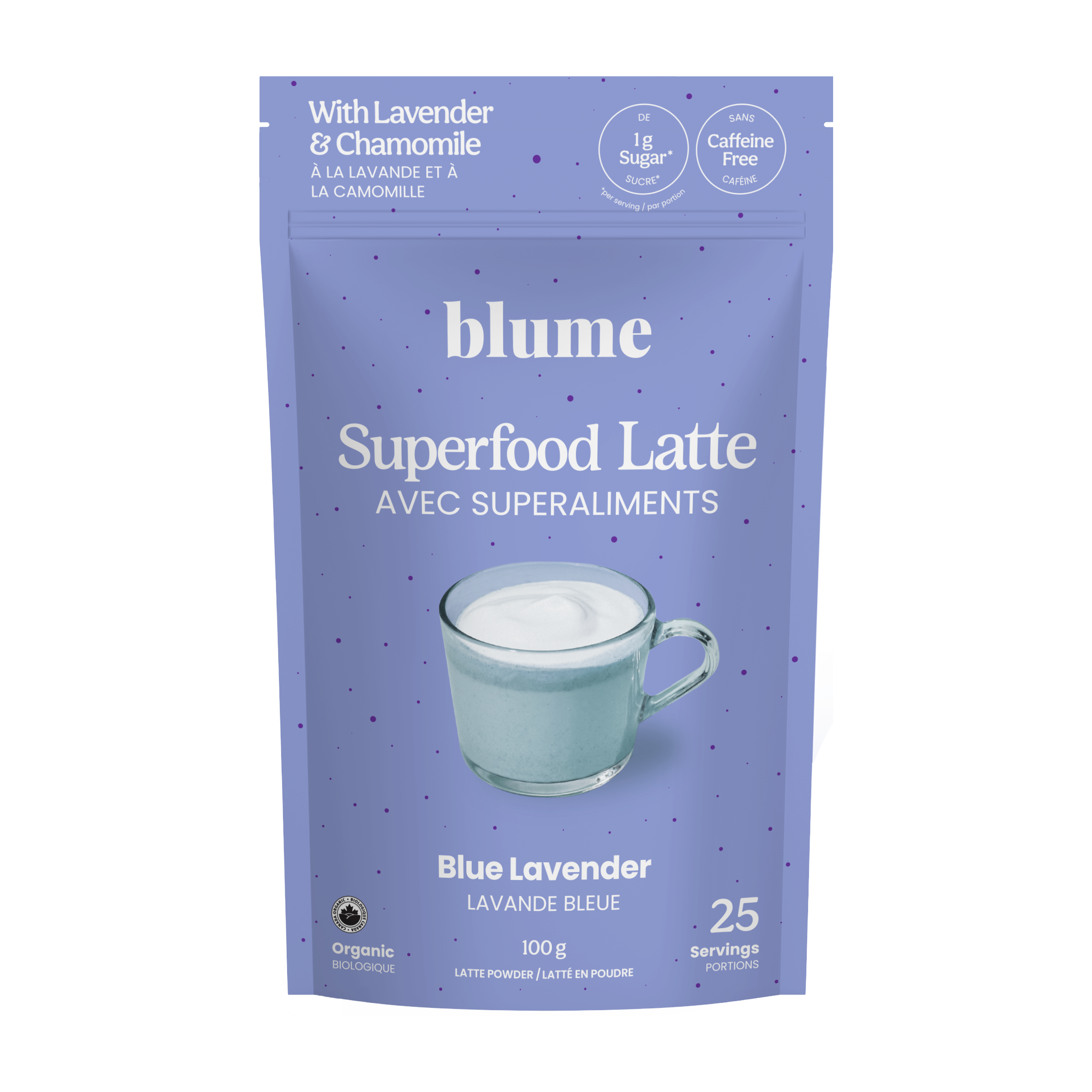 Blume Blue Lavender Superfood Latte Powder