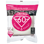 Filtres Hario V60-02 - Blanc ou Naturel (paquet de 100)