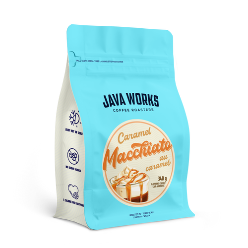 Caramel Macchiato Flavoured Coffee │ Java Works Coffee Roasters