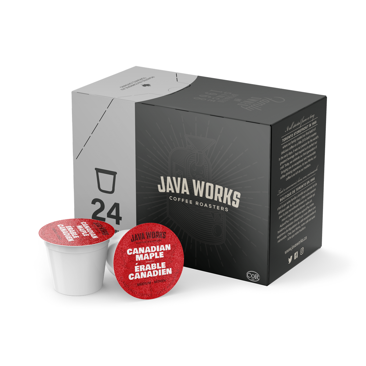 Canadian Maple Single Serve Capsules (24 count) – Javaworks.ca