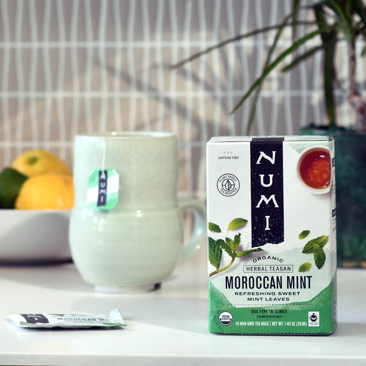 Numi Fairtrade Organic Moroccan Mint Herbal Tea – Javaworks.ca