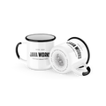 Java Works Enamel Camp Mug (White)