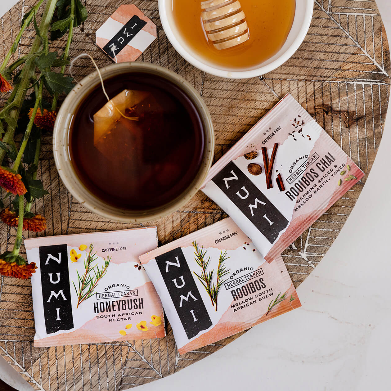 Numi Organic Honeybush Herbal Tea – Javaworks.ca Numi Organic Honeybush Herbal Tea – Javaworks.ca