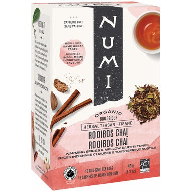 Numi Fairtrade Organic Rooibos Chai Herbal Tea
