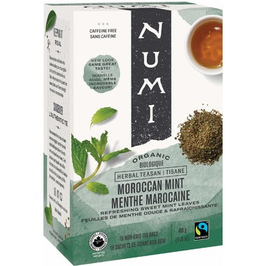 Numi Fairtrade Organic Moroccan Mint Herbal Tea