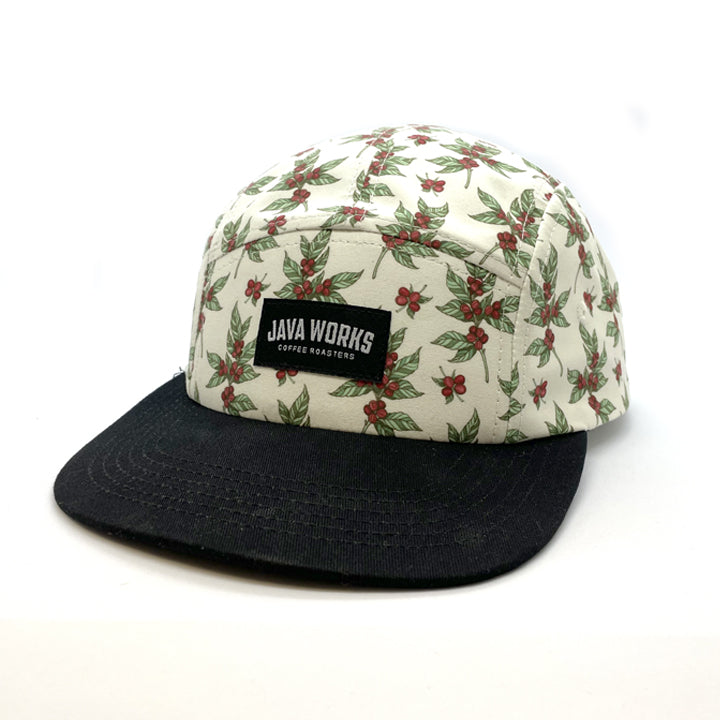 Patterned 5-Panel Hat - Hats - Java Works Coffee